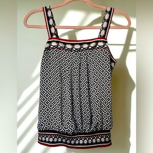 White House Black Market Smocked Convertible Top